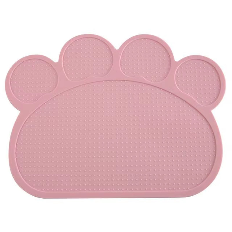 Waterproof Pet Mat for Dog Cat Silicone Pet Food Pad Pet Bowl Drinking Mat Dog Feeding Placemat Easy Washing