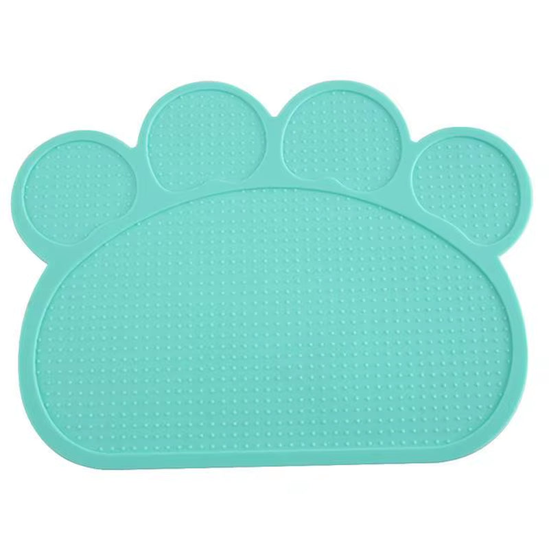 Waterproof Pet Mat for Dog Cat Silicone Pet Food Pad Pet Bowl Drinking Mat Dog Feeding Placemat Easy Washing