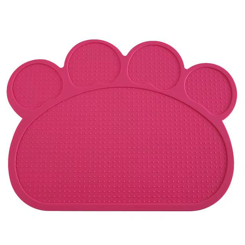 Waterproof Pet Mat for Dog Cat Silicone Pet Food Pad Pet Bowl Drinking Mat Dog Feeding Placemat Easy Washing