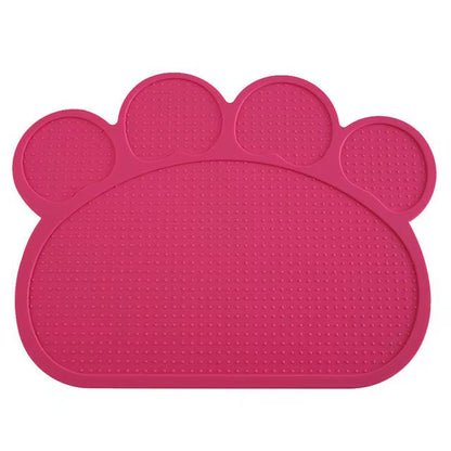 Waterproof Pet Mat for Dog Cat Silicone Pet Food Pad Pet Bowl Drinking Mat Dog Feeding Placemat Easy Washing