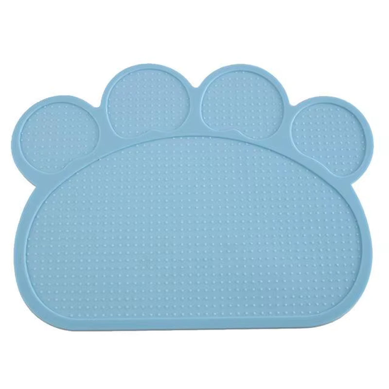 Waterproof Pet Mat for Dog Cat Silicone Pet Food Pad Pet Bowl Drinking Mat Dog Feeding Placemat Easy Washing