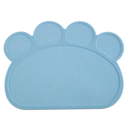 Waterproof Pet Mat for Dog Cat Silicone Pet Food Pad Pet Bowl Drinking Mat Dog Feeding Placemat Easy Washing