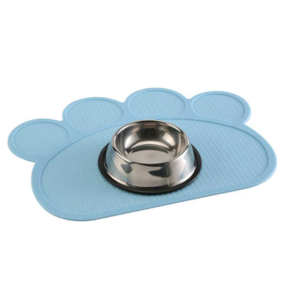 Waterproof Pet Mat for Dog Cat Silicone Pet Food Pad Pet Bowl Drinking Mat Dog Feeding Placemat Easy Washing